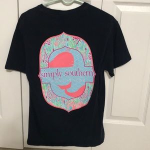 Simply southern tee in navy